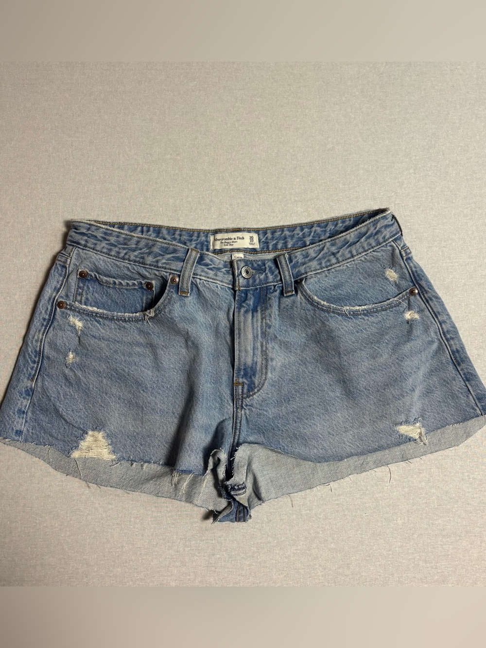 Abercrombie & Fitch Curve Love Low Rise Baggy Short Size 10
